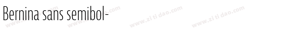 Bernina sans semibol字体转换
